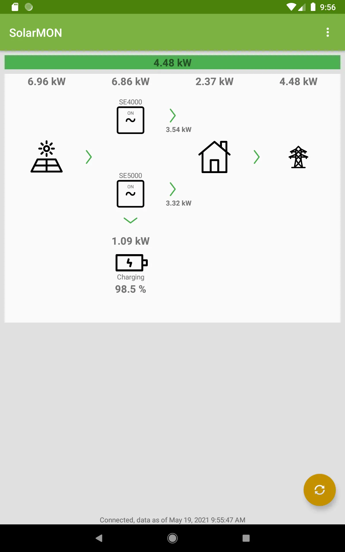 SolarMON: SolarEdge Live Data | Indus Appstore | Screenshot