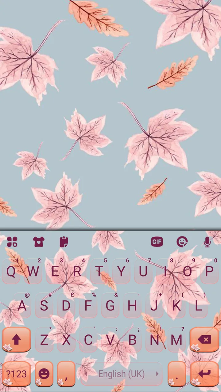 Aesthetic Maple Leaf Keyboard  | Indus Appstore | Screenshot