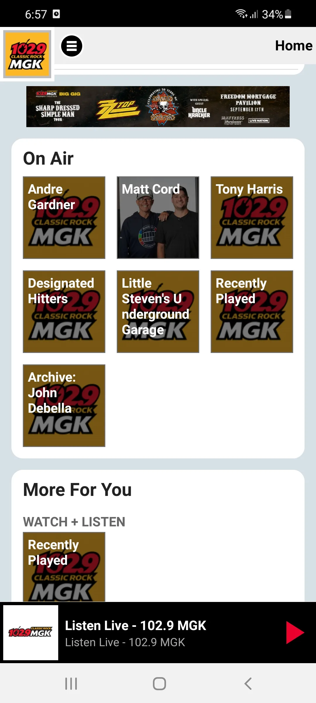 102.9 WMGK | Indus Appstore | Screenshot