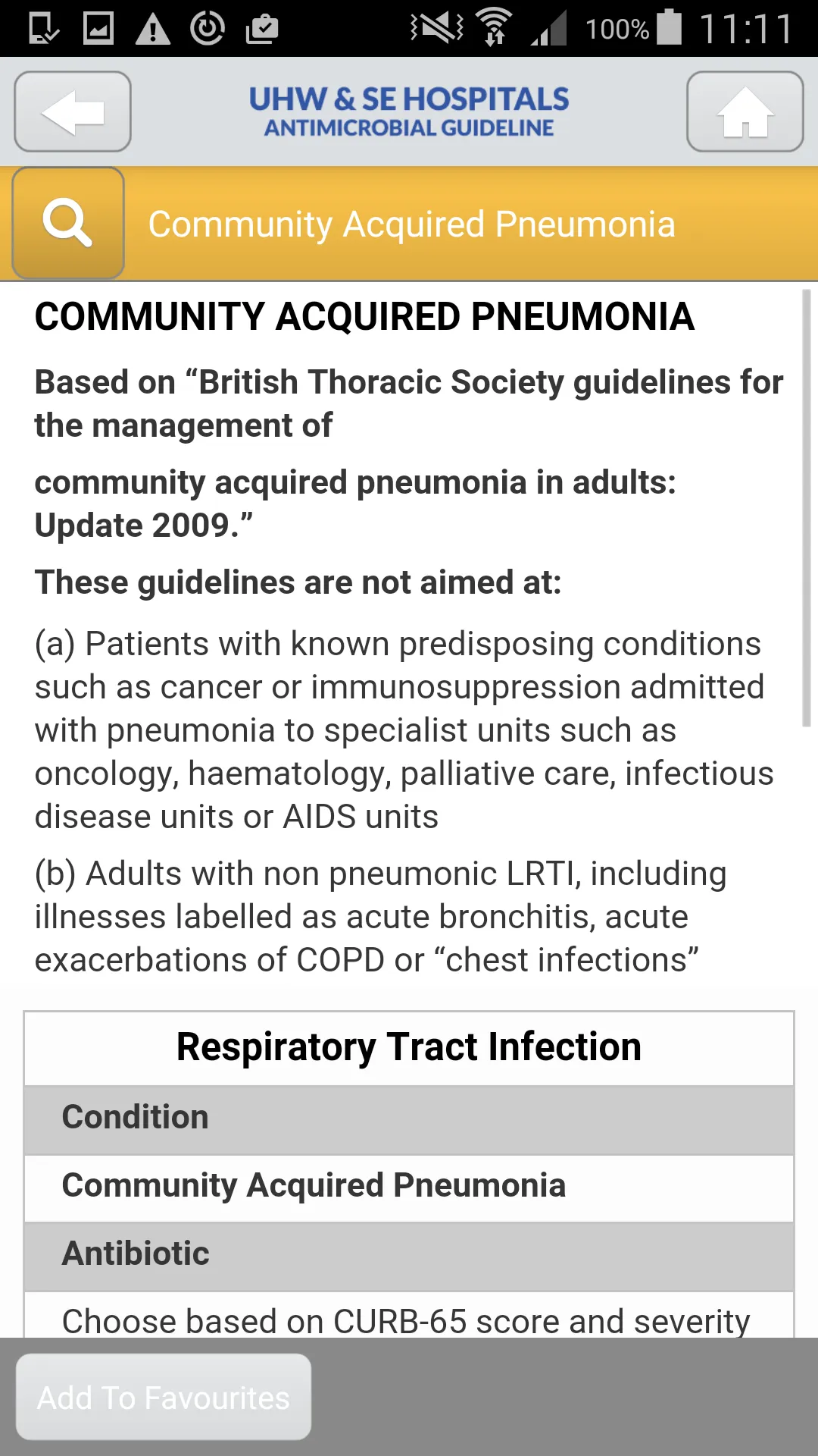 UHW Antimicrobial Guidelines | Indus Appstore | Screenshot