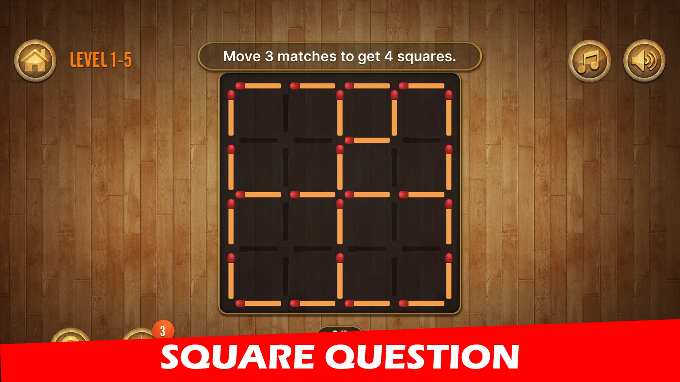 Matchstick Puzzle Classic | Indus Appstore | Screenshot