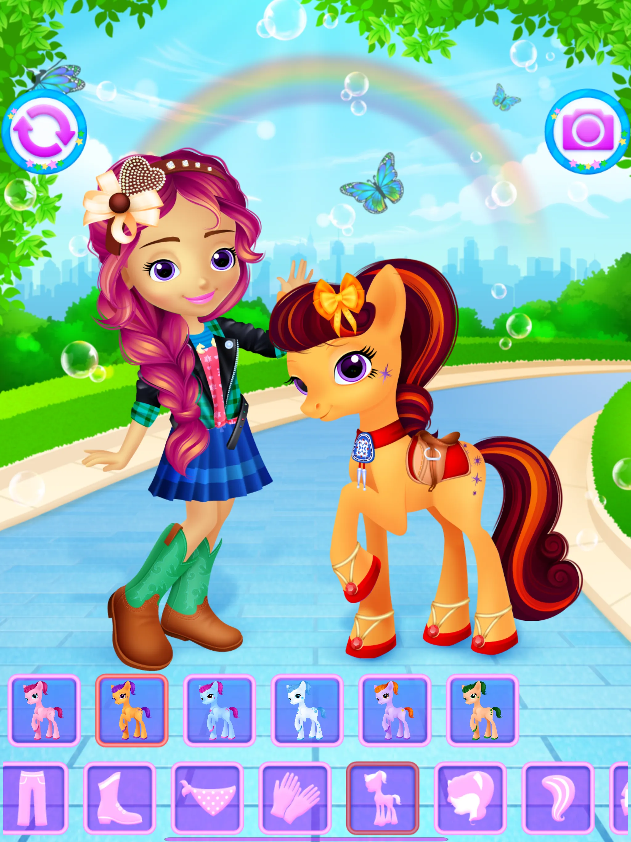 Pony & Girl Dress Up | Indus Appstore | Screenshot