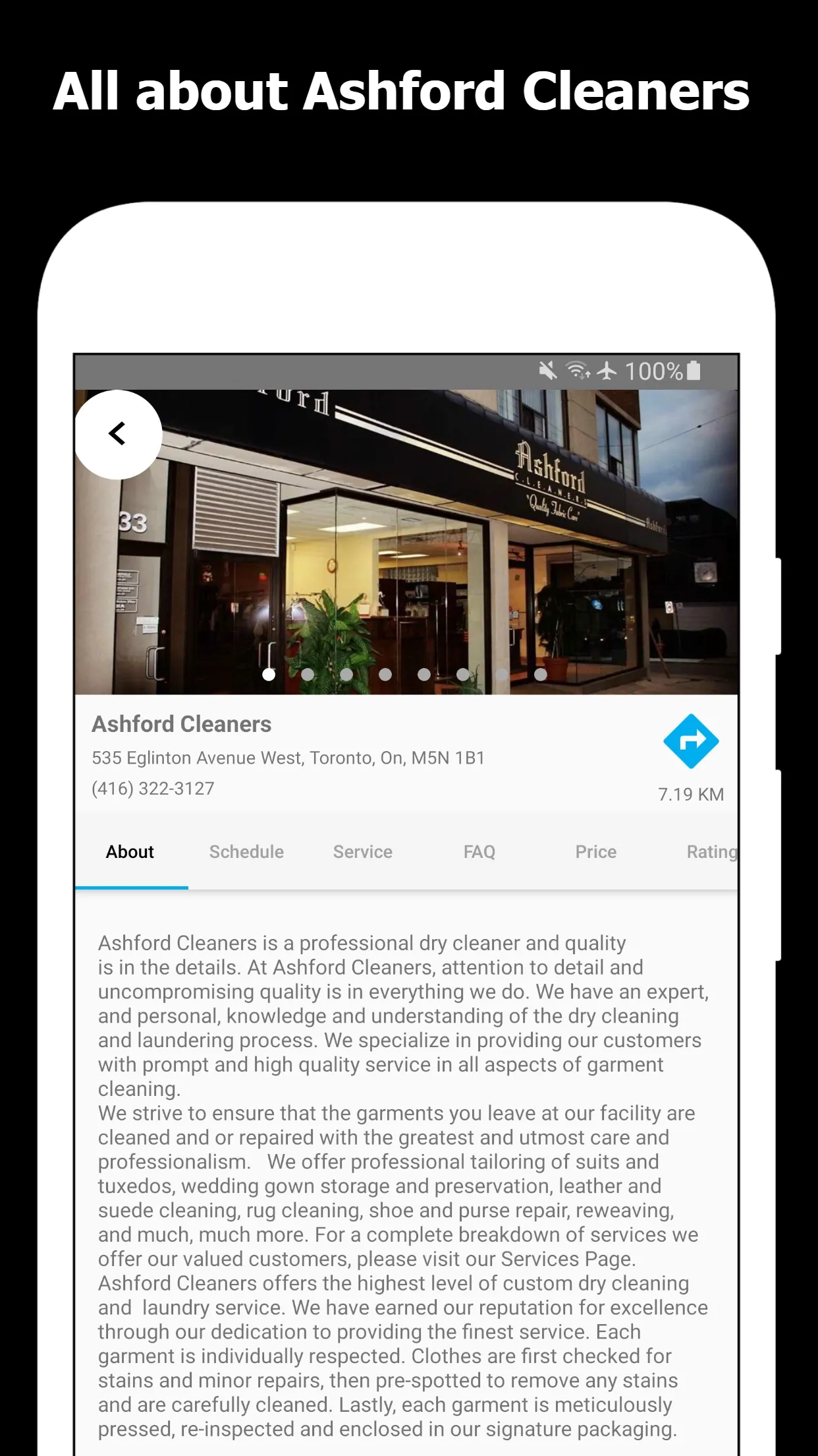 Ashford Cleaners | Indus Appstore | Screenshot