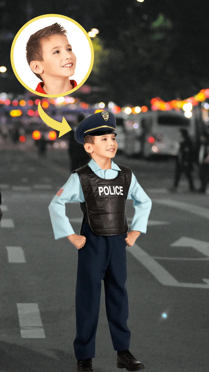 Kids Police Suit Photo Editor | Indus Appstore | Screenshot