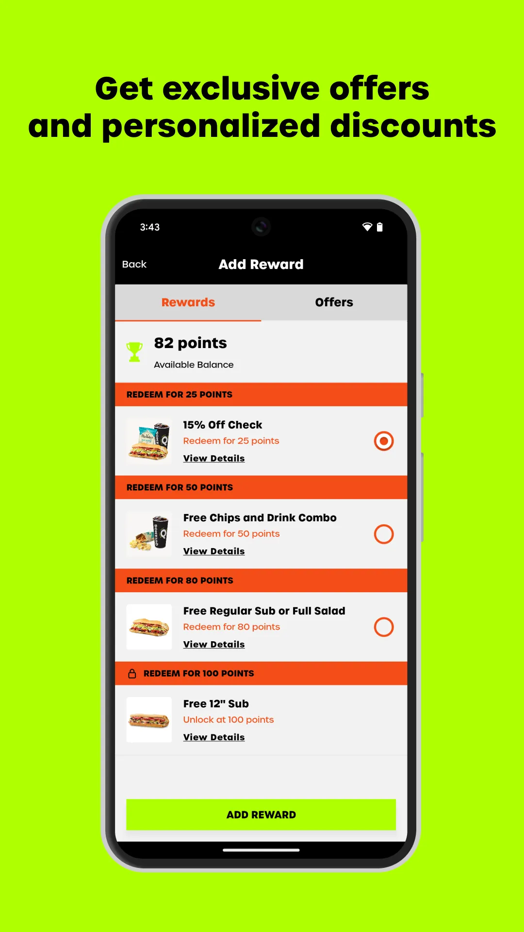 Quiznos Toasty Points | Indus Appstore | Screenshot