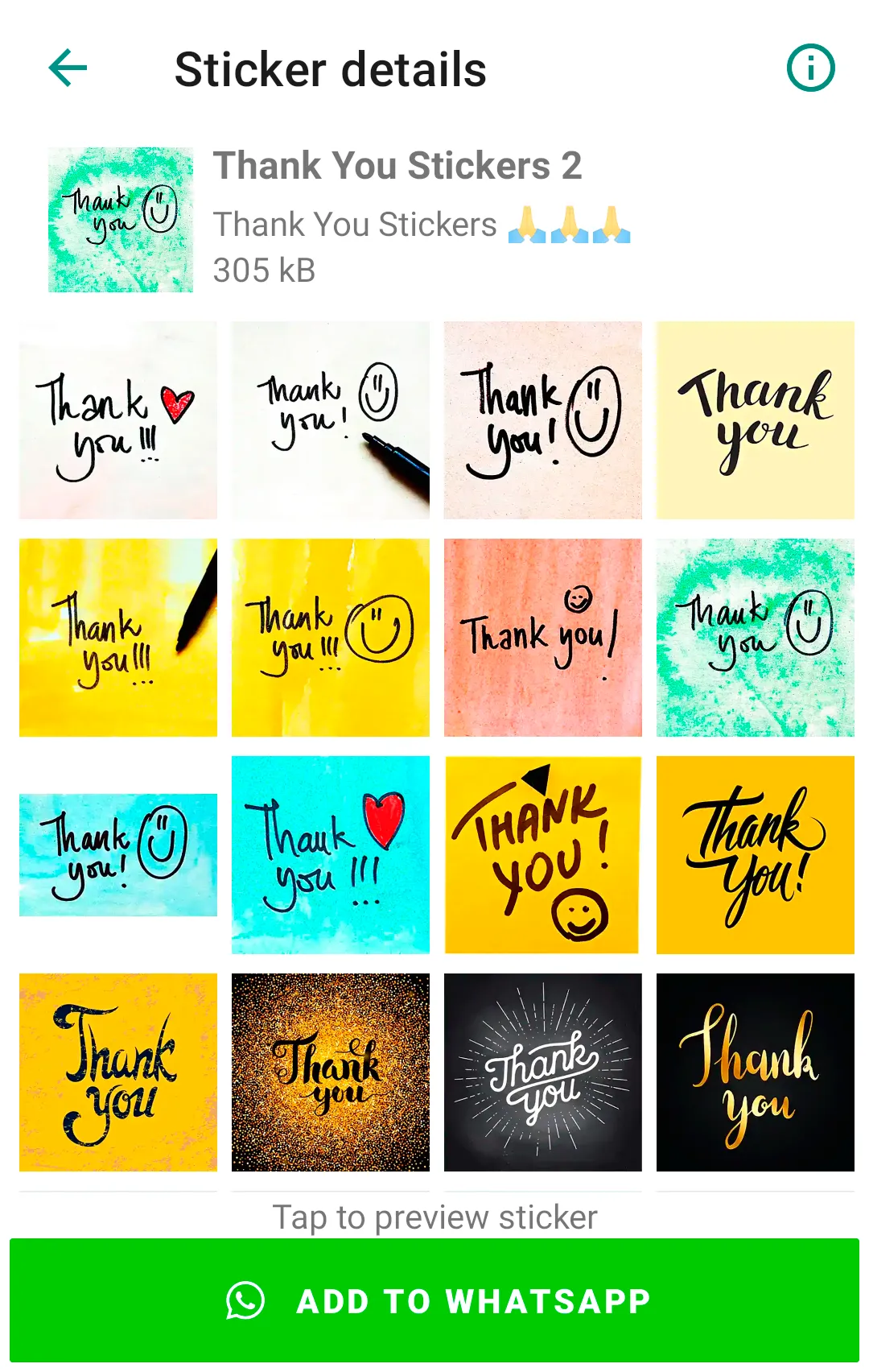 Thanks stickers for WhatsApp | Indus Appstore | Screenshot