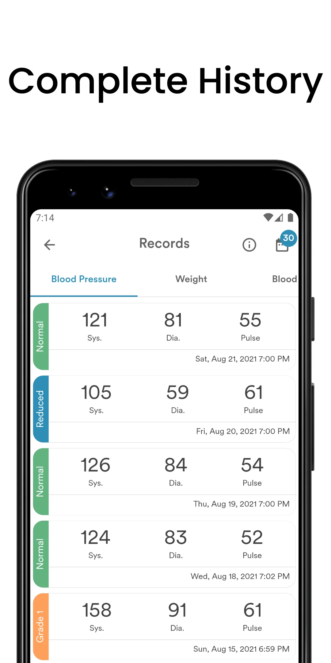 AVAX Blood Pressure Diary | Indus Appstore | Screenshot