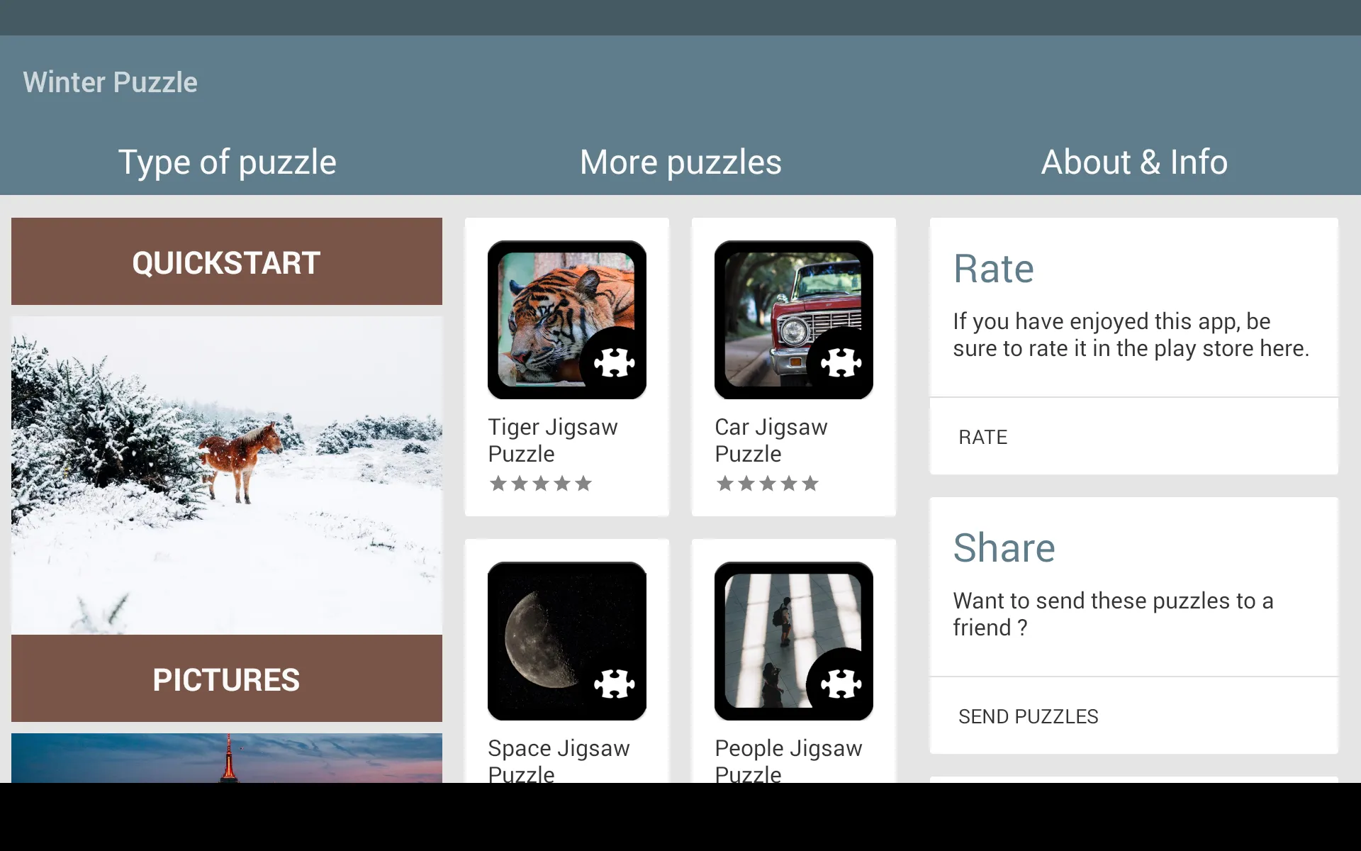 Winter puzzle | Indus Appstore | Screenshot