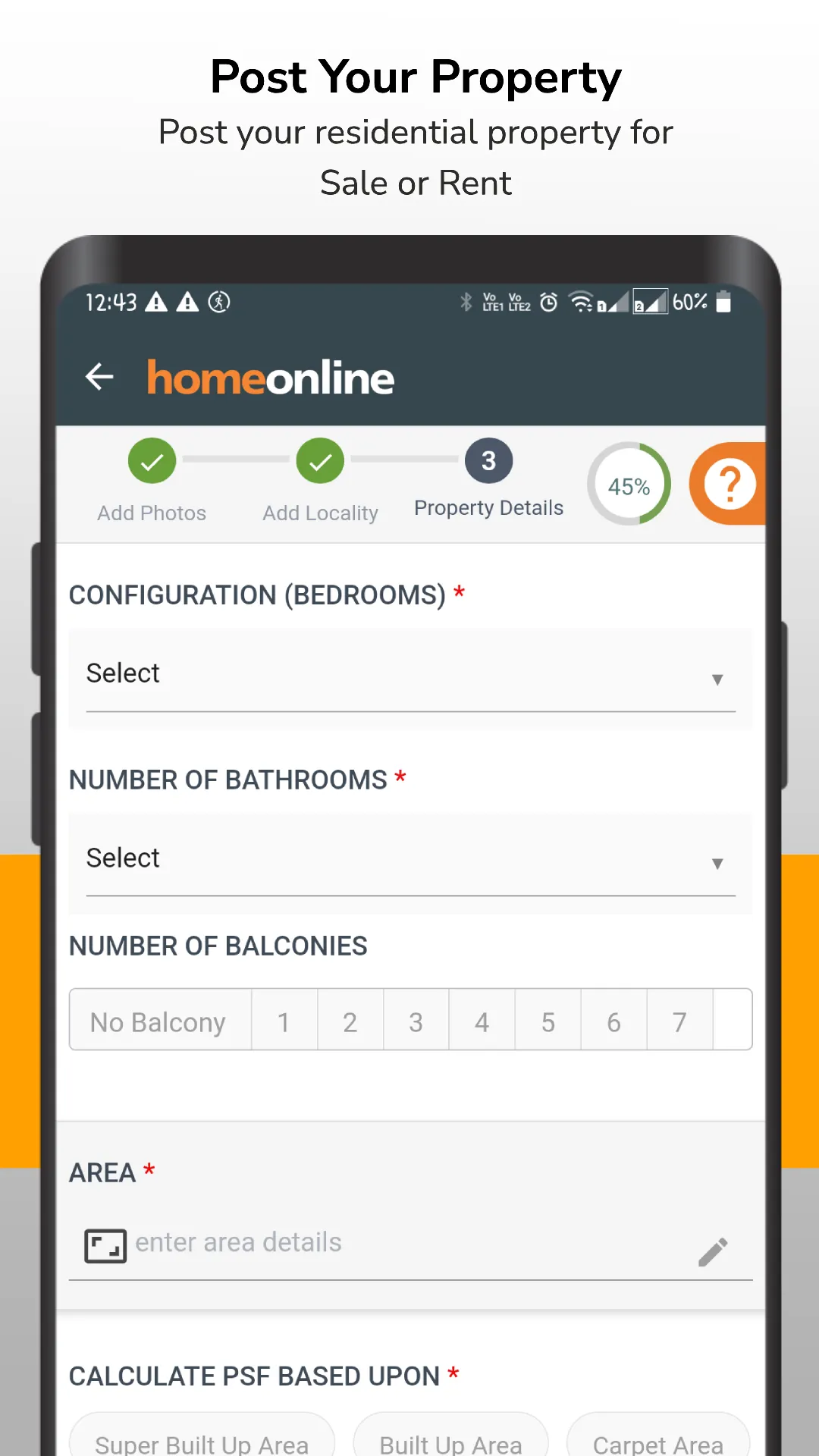 Homeonline - Property Finder | Indus Appstore | Screenshot