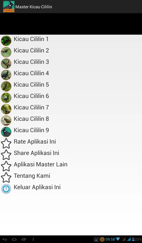 Master Kicau Cililin | Indus Appstore | Screenshot