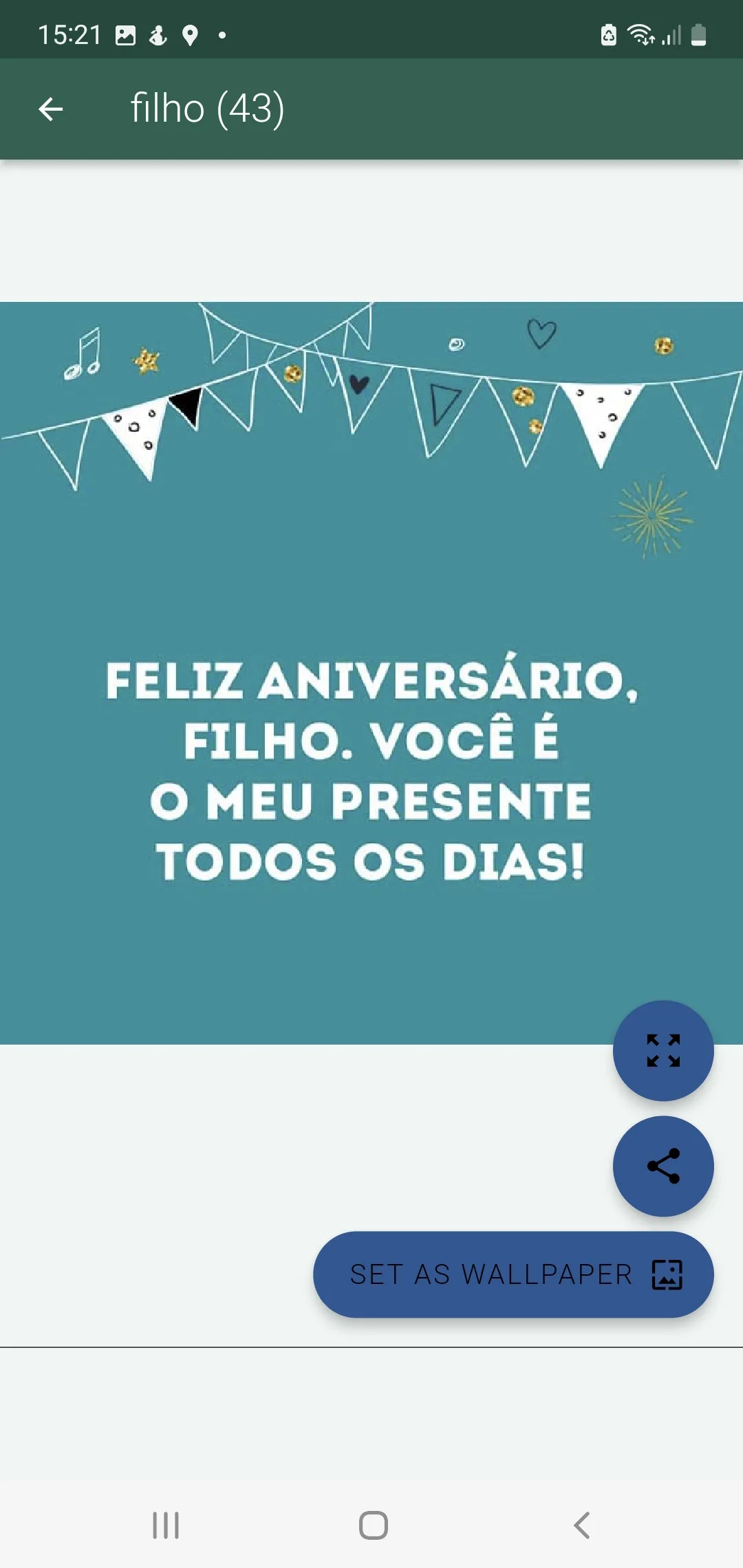 Meu filho seu aniversário | Indus Appstore | Screenshot