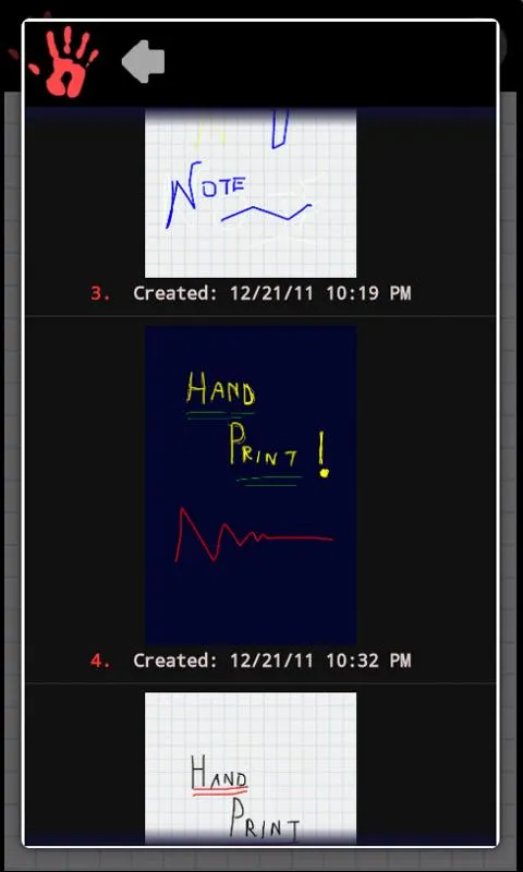 HandPrint Notepad | Indus Appstore | Screenshot