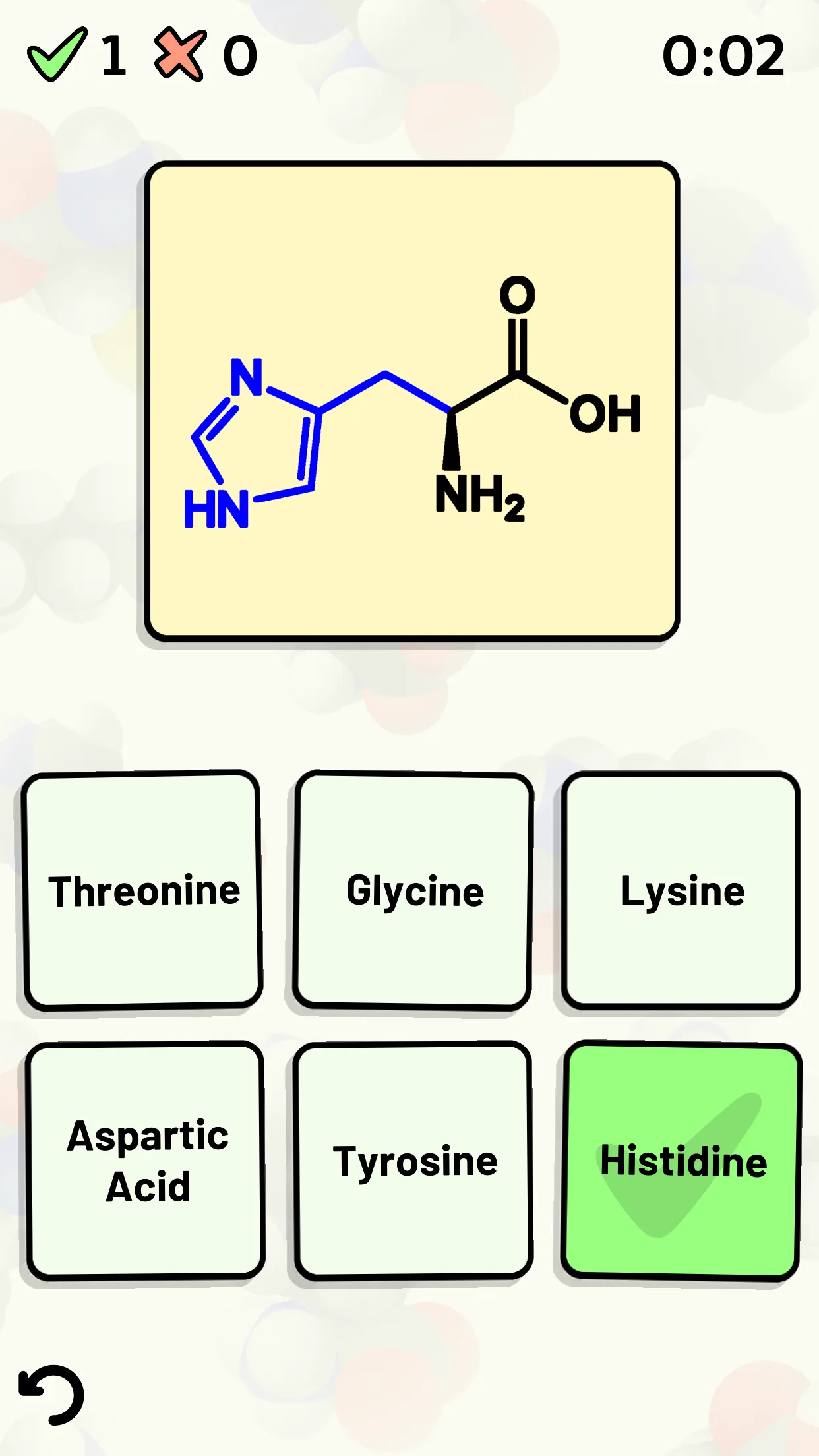 Amino Acid Quiz | Indus Appstore | Screenshot