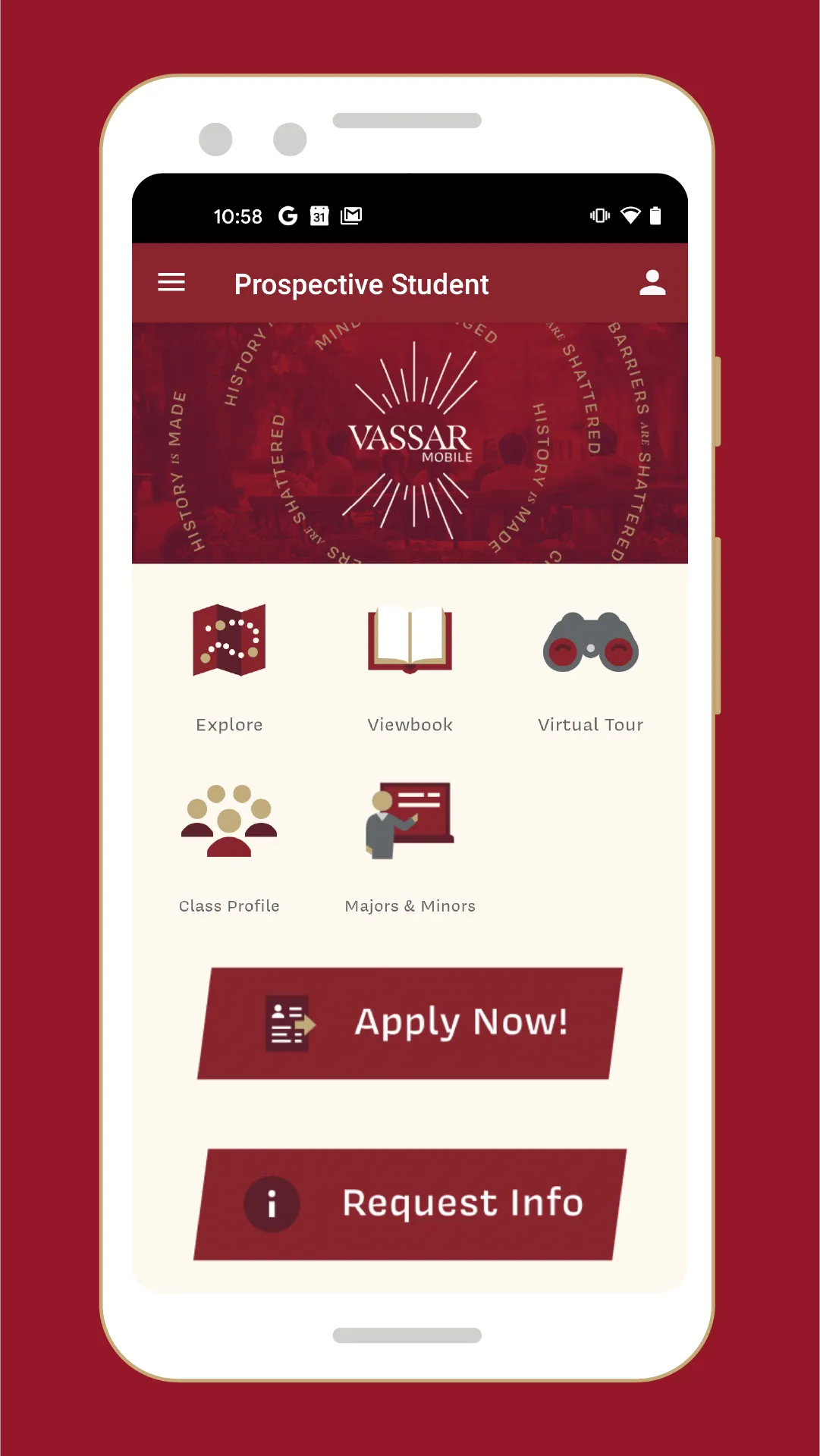 Vassar Mobile | Indus Appstore | Screenshot