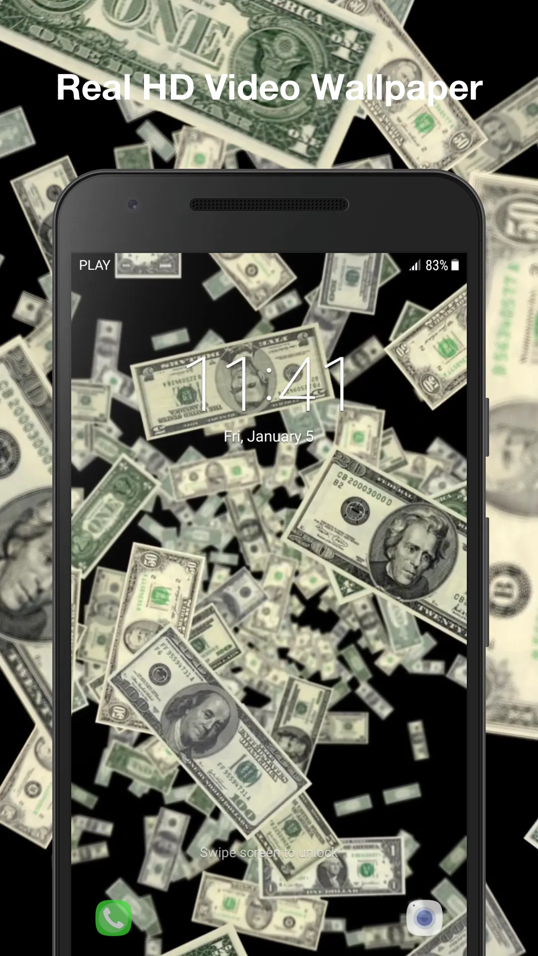 Real Money Live Wallpaper | Indus Appstore | Screenshot