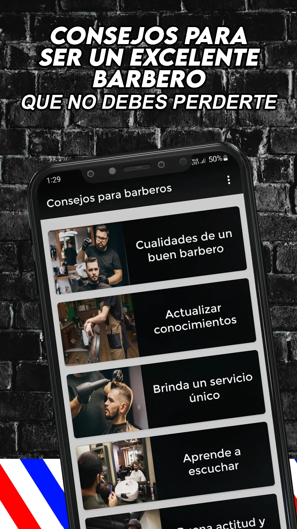 Curso de Barberia y Peluquería | Indus Appstore | Screenshot