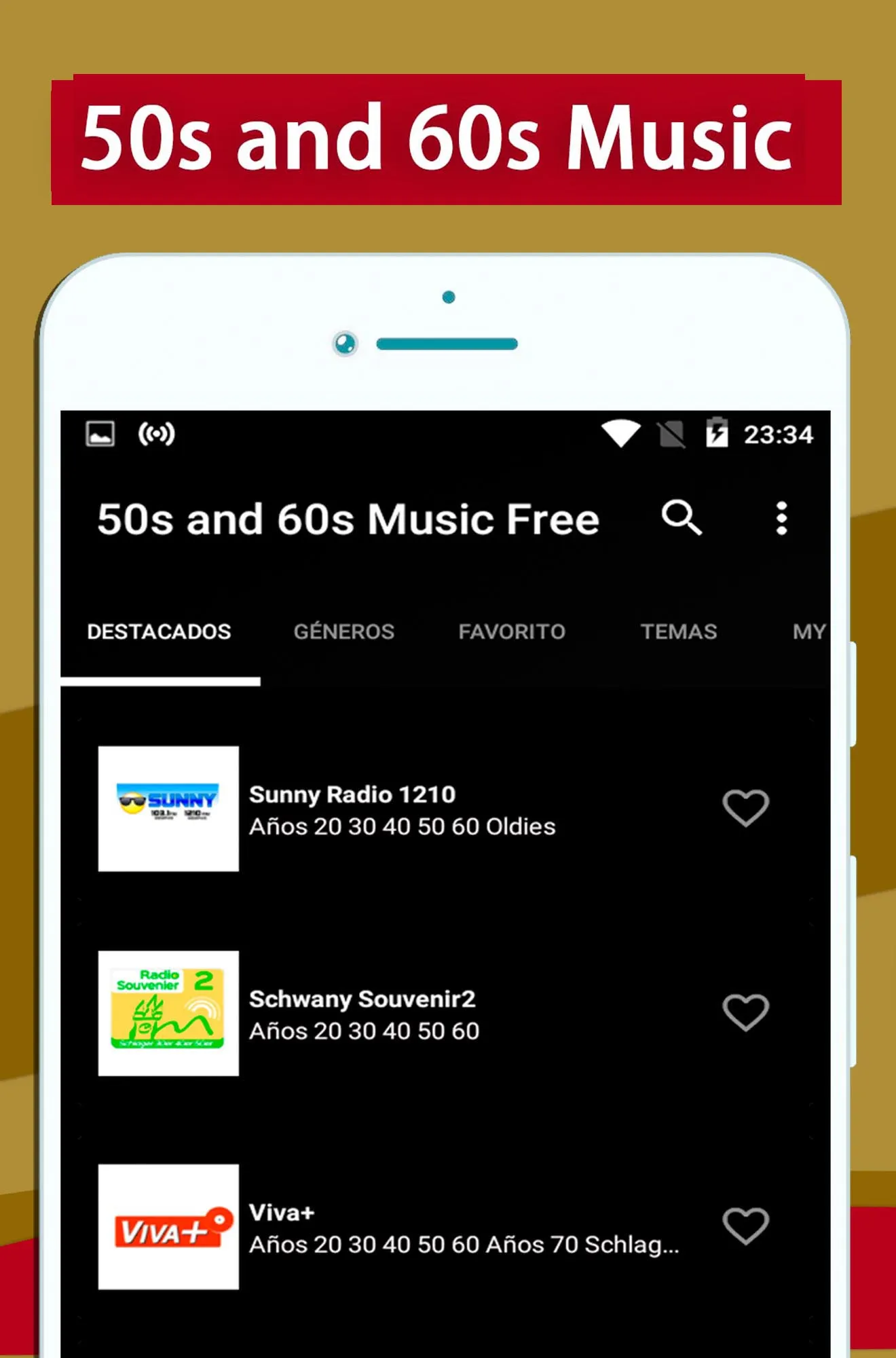 50s and 60s Music | Indus Appstore | Screenshot