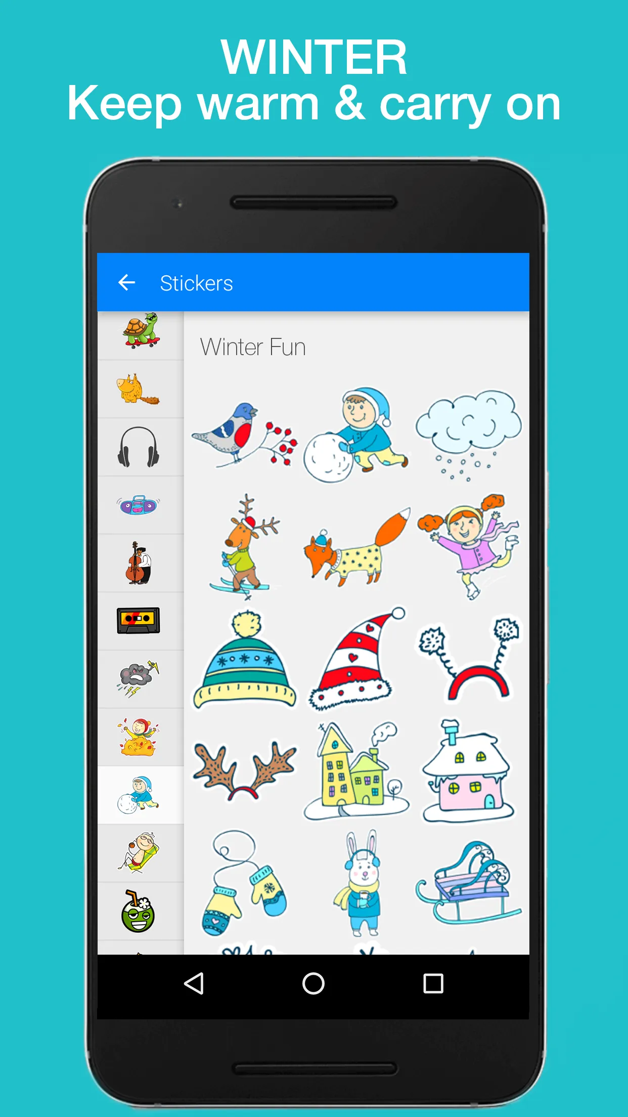 Seasonal Sticker Pack | Indus Appstore | Screenshot