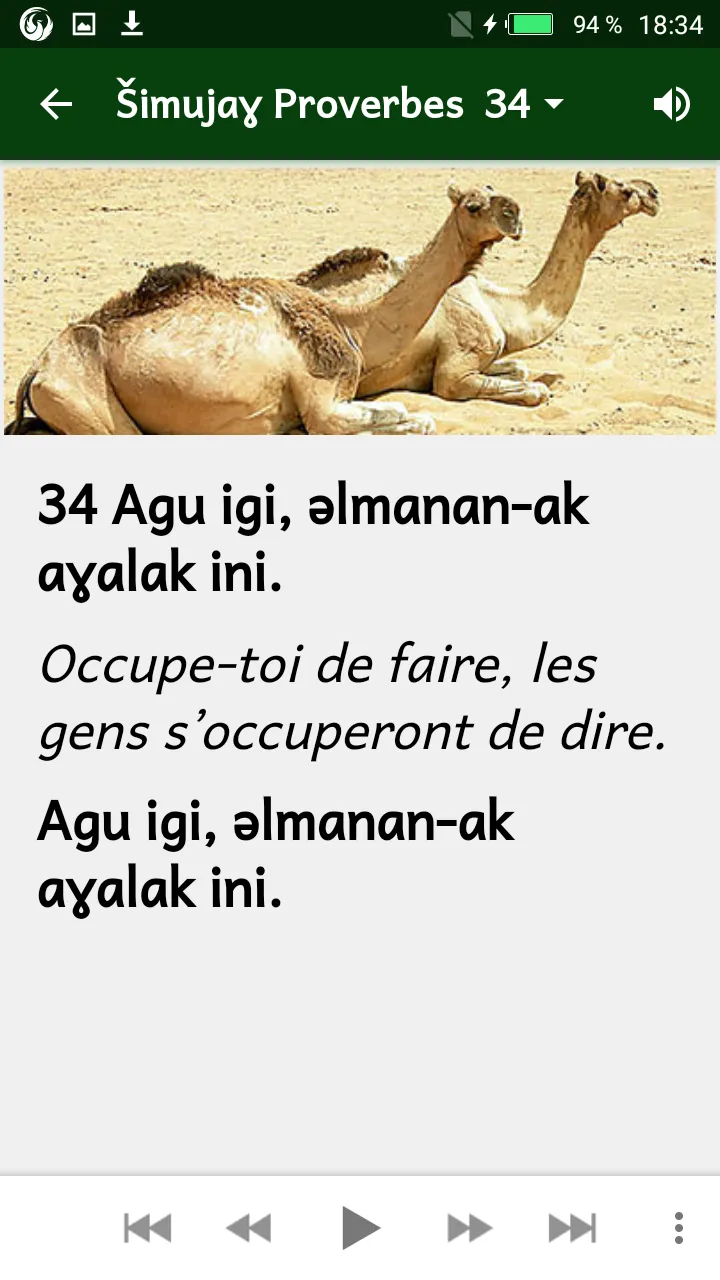 Proverbes Tamajeq avec audio | Indus Appstore | Screenshot