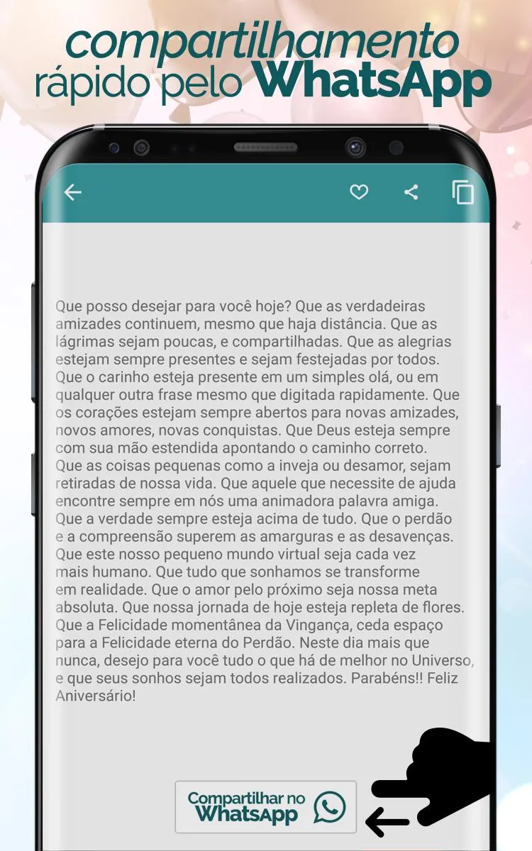 Frases de Aniversário Prontas | Indus Appstore | Screenshot