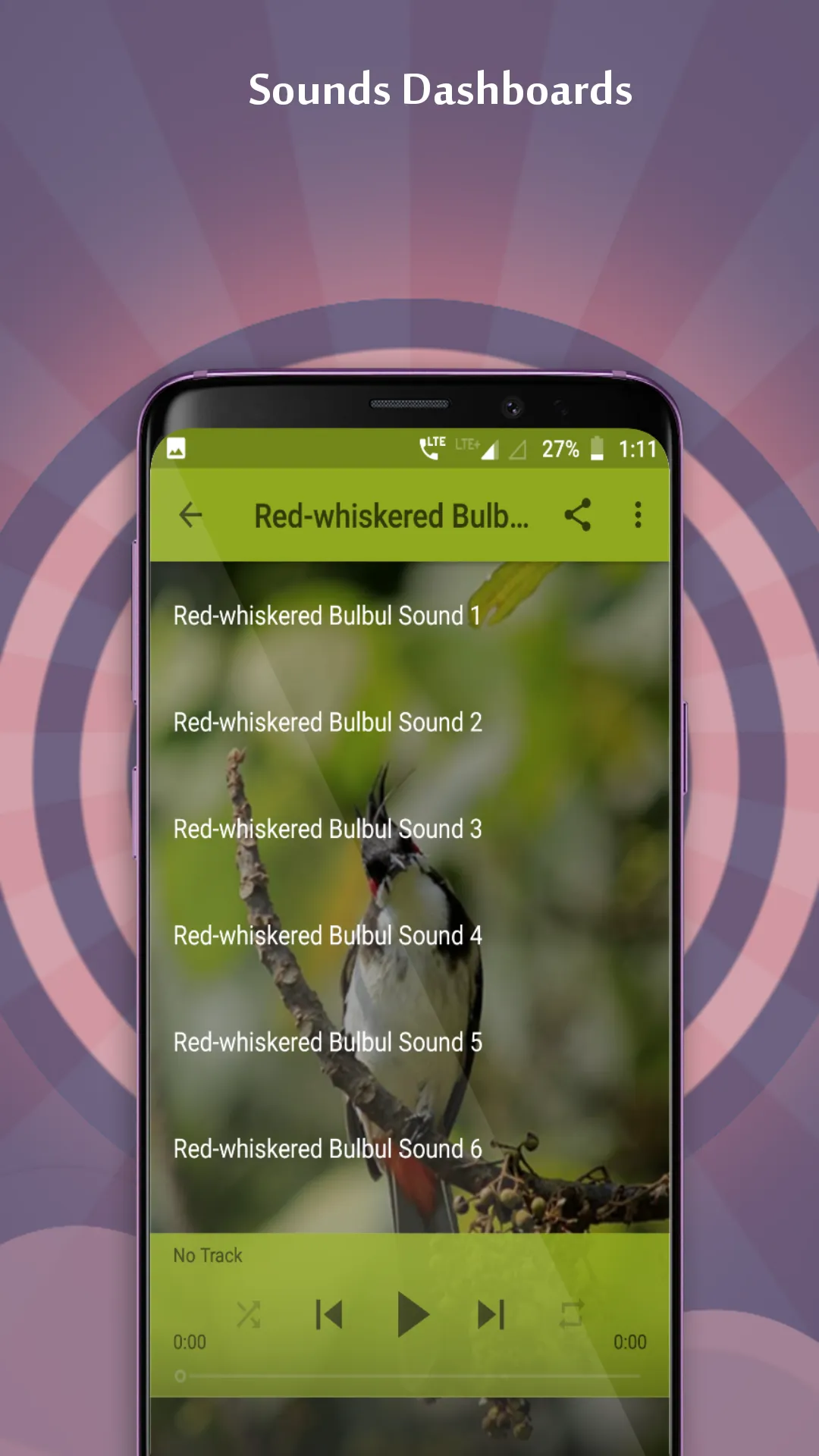 Red-whiskered Bulbul Sounds | Indus Appstore | Screenshot