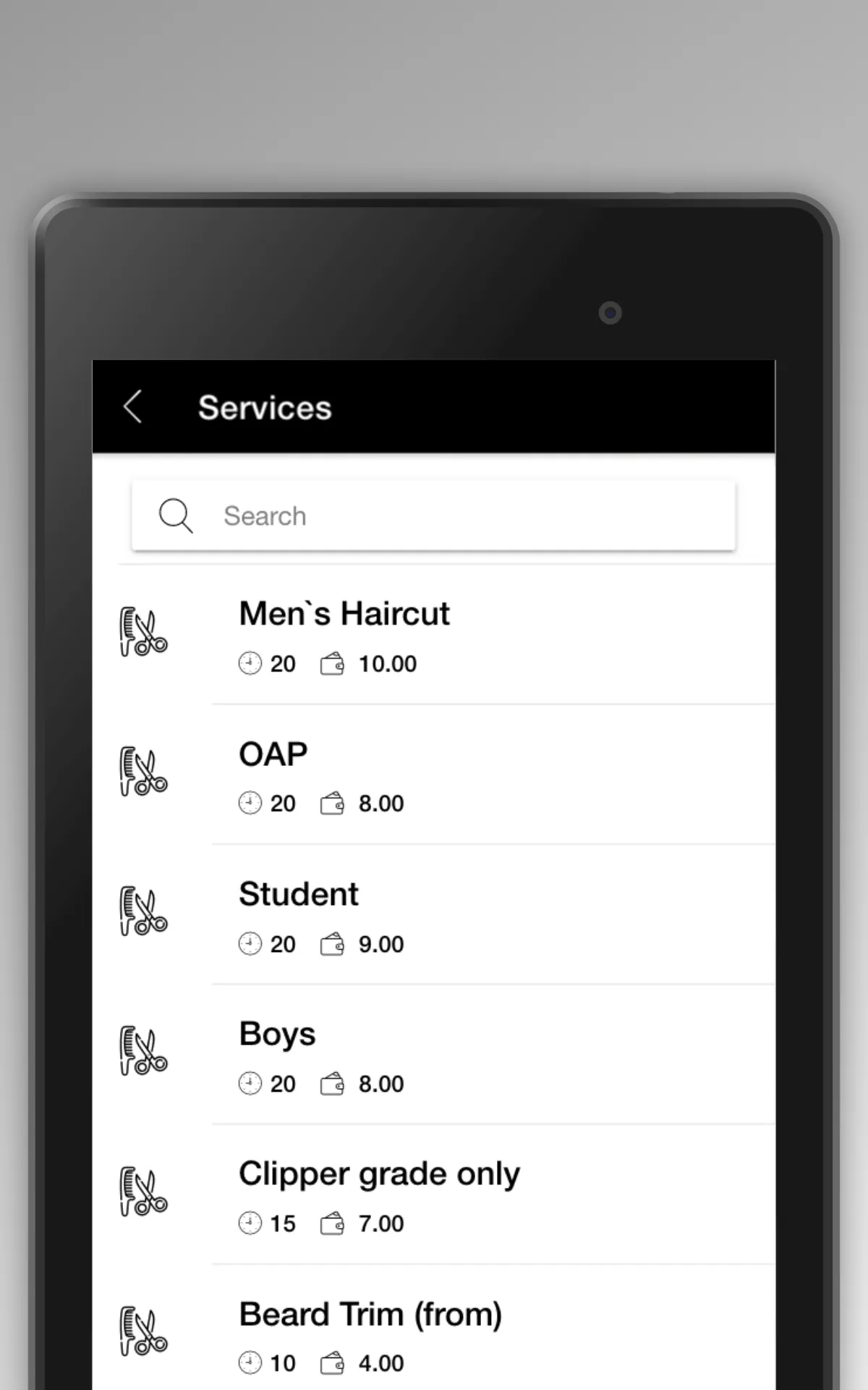 Sara's Barbers Brixham | Indus Appstore | Screenshot