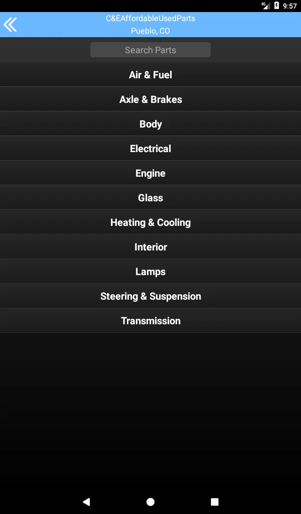 C & E Used Parts - Pueblo, CO | Indus Appstore | Screenshot