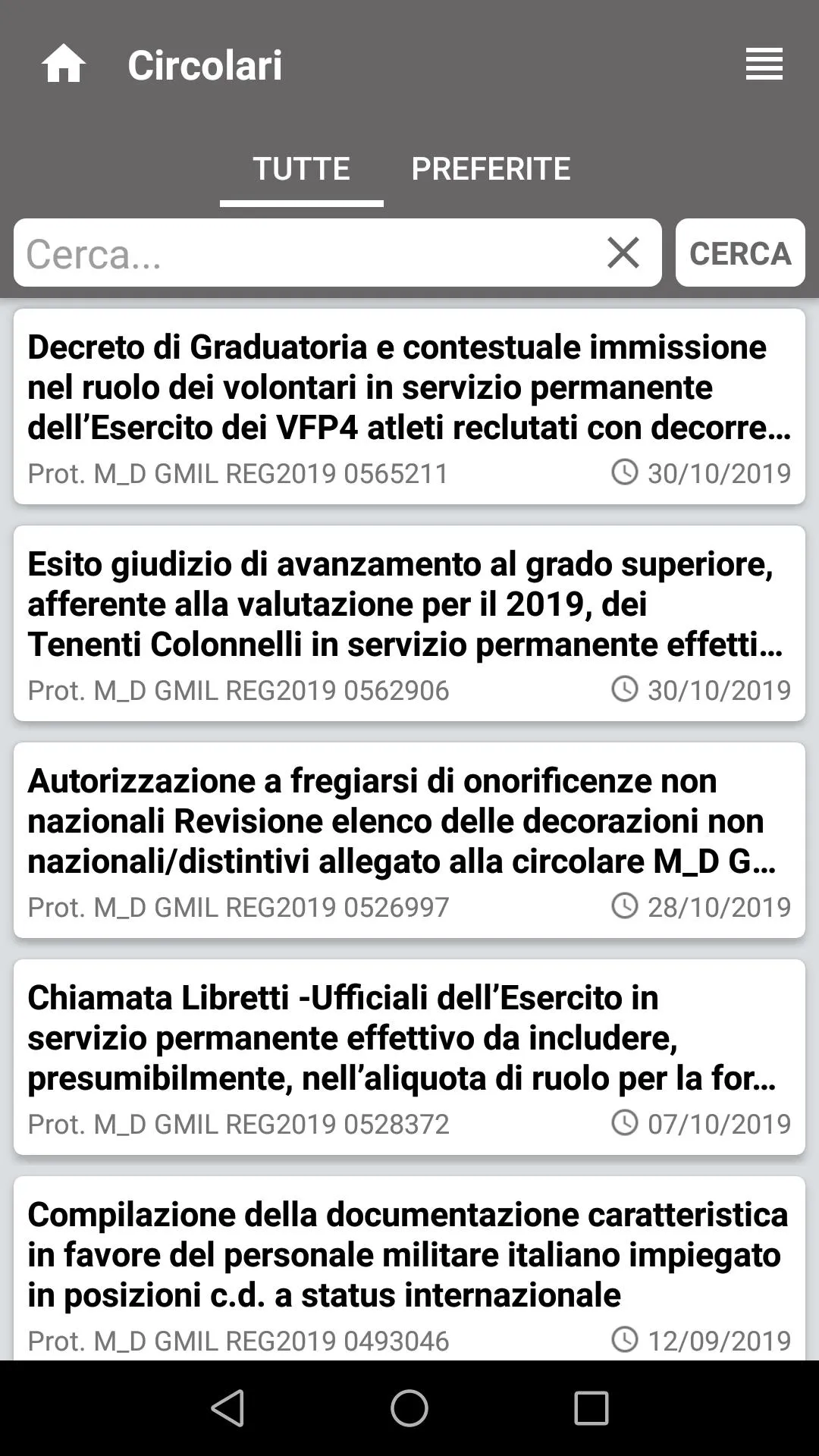 Circolari Difesa | Indus Appstore | Screenshot