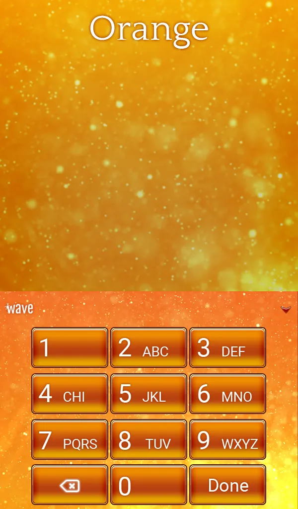 Orange Animated Keyboard | Indus Appstore | Screenshot