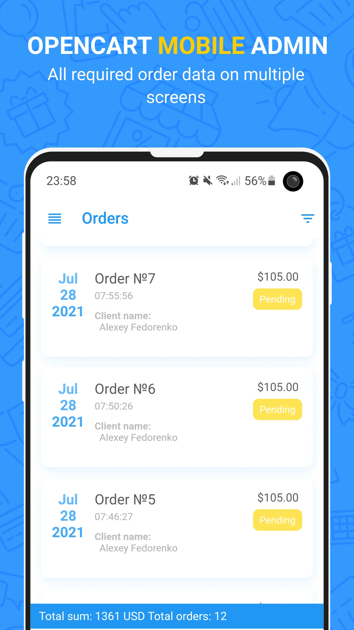 OpenCart Mobile Admin | Indus Appstore | Screenshot