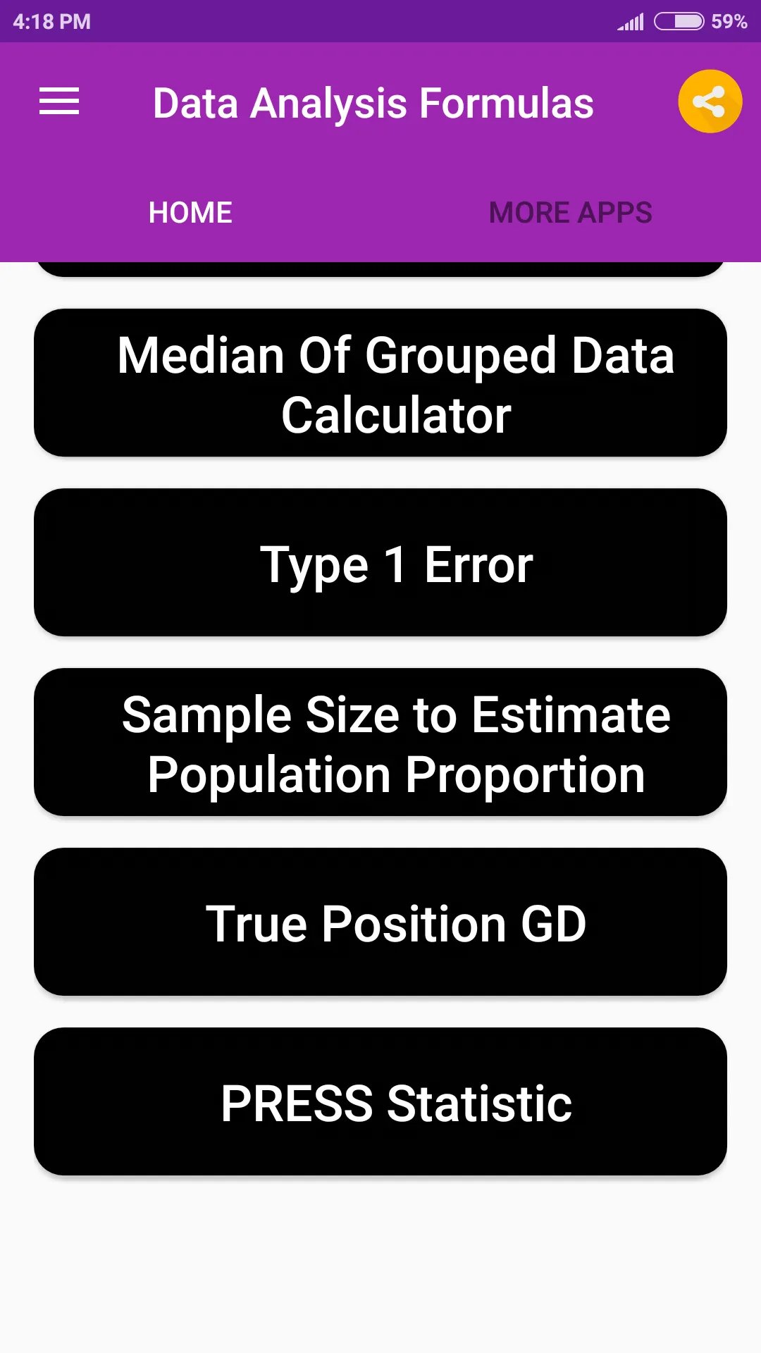 Data Analysis Formulas | Indus Appstore | Screenshot