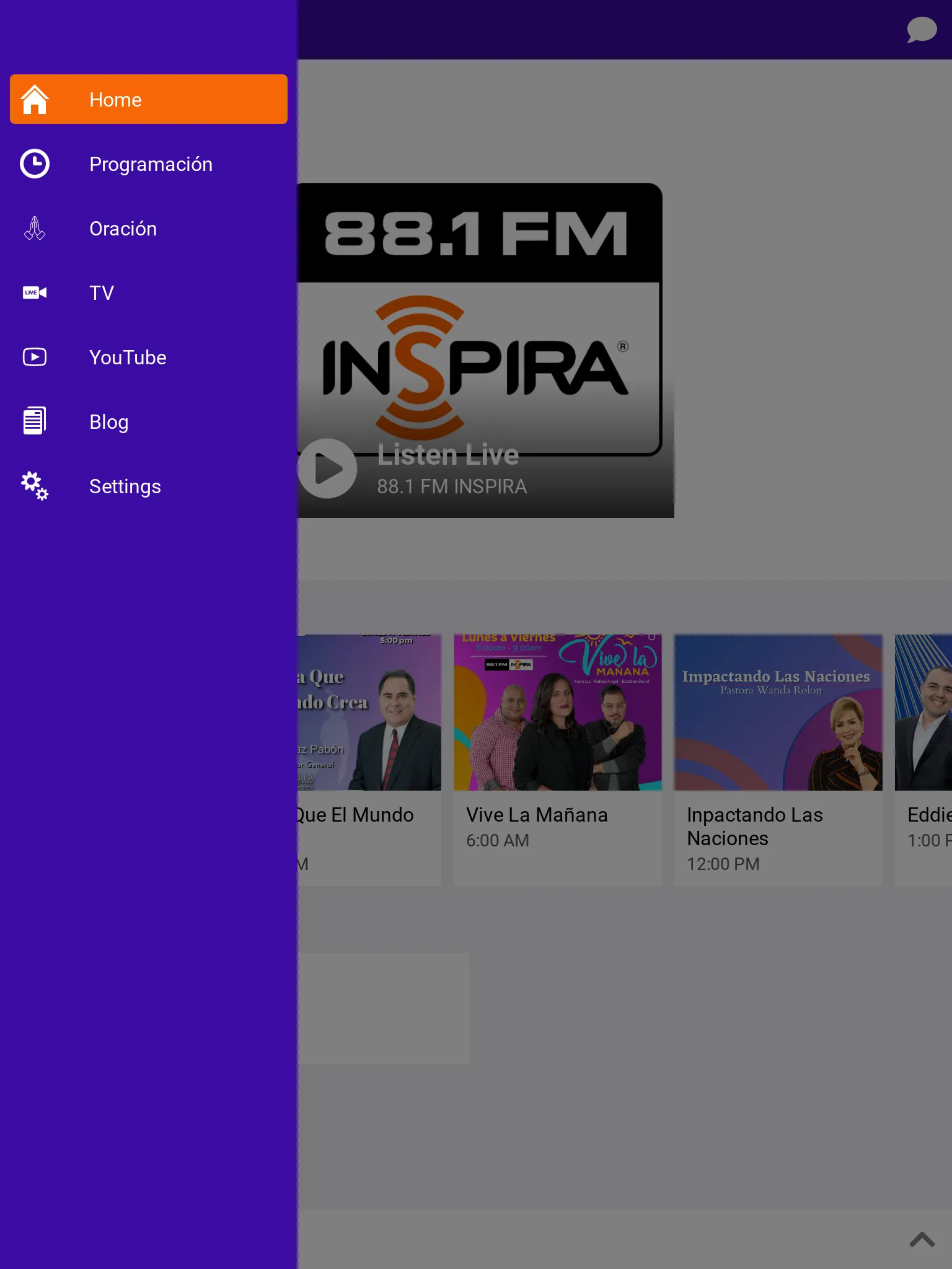 88.1 fm Inspira | Indus Appstore | Screenshot