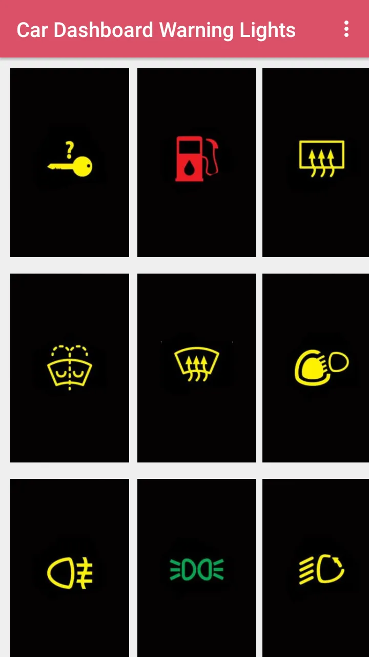 Car Dashboard Warning Lights | Indus Appstore | Screenshot