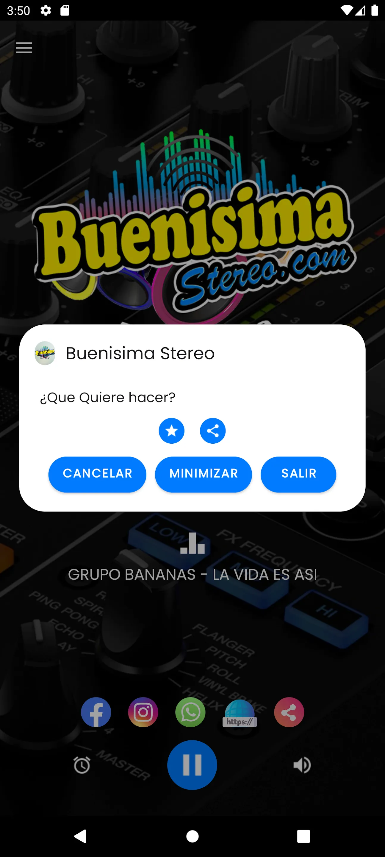 Buenisima Stereo | Indus Appstore | Screenshot