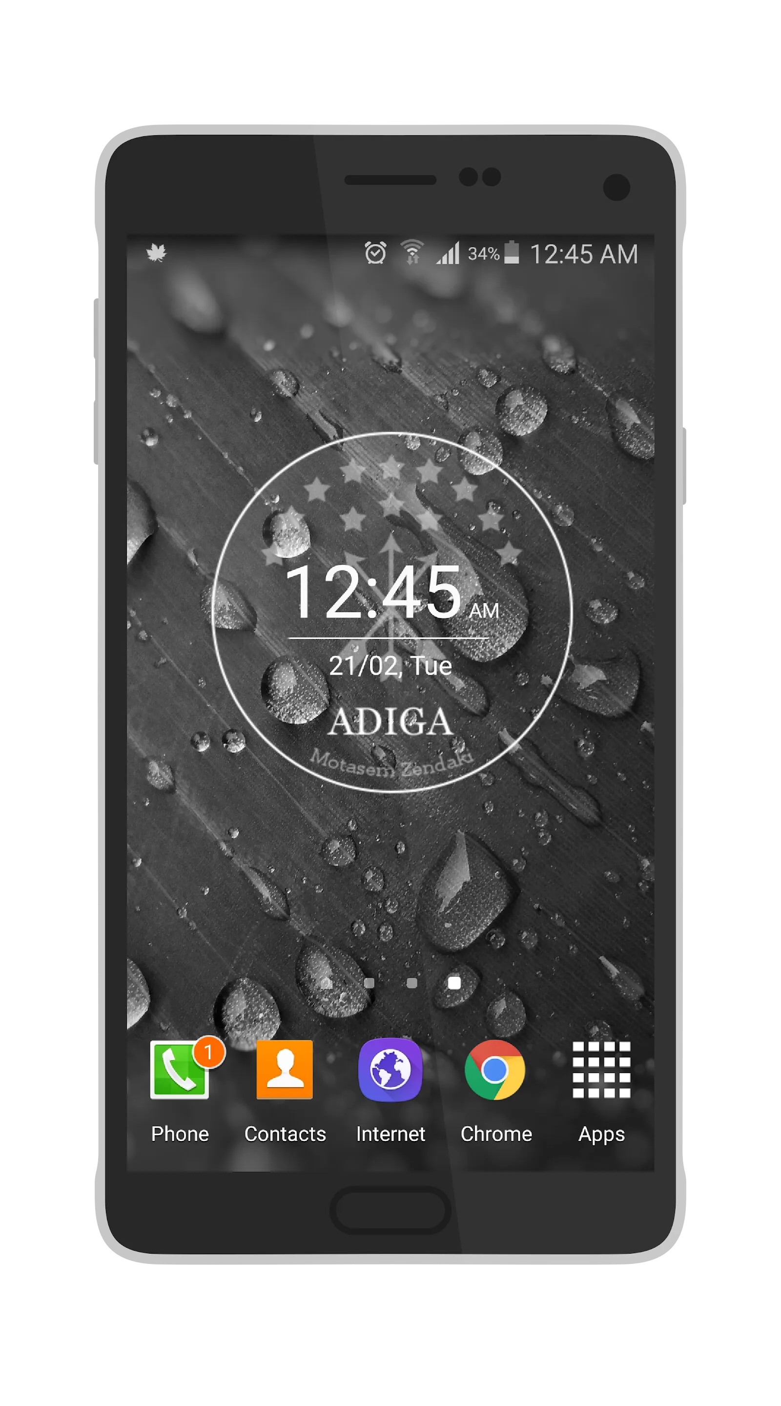 Adiga Clocks Widget | Indus Appstore | Screenshot