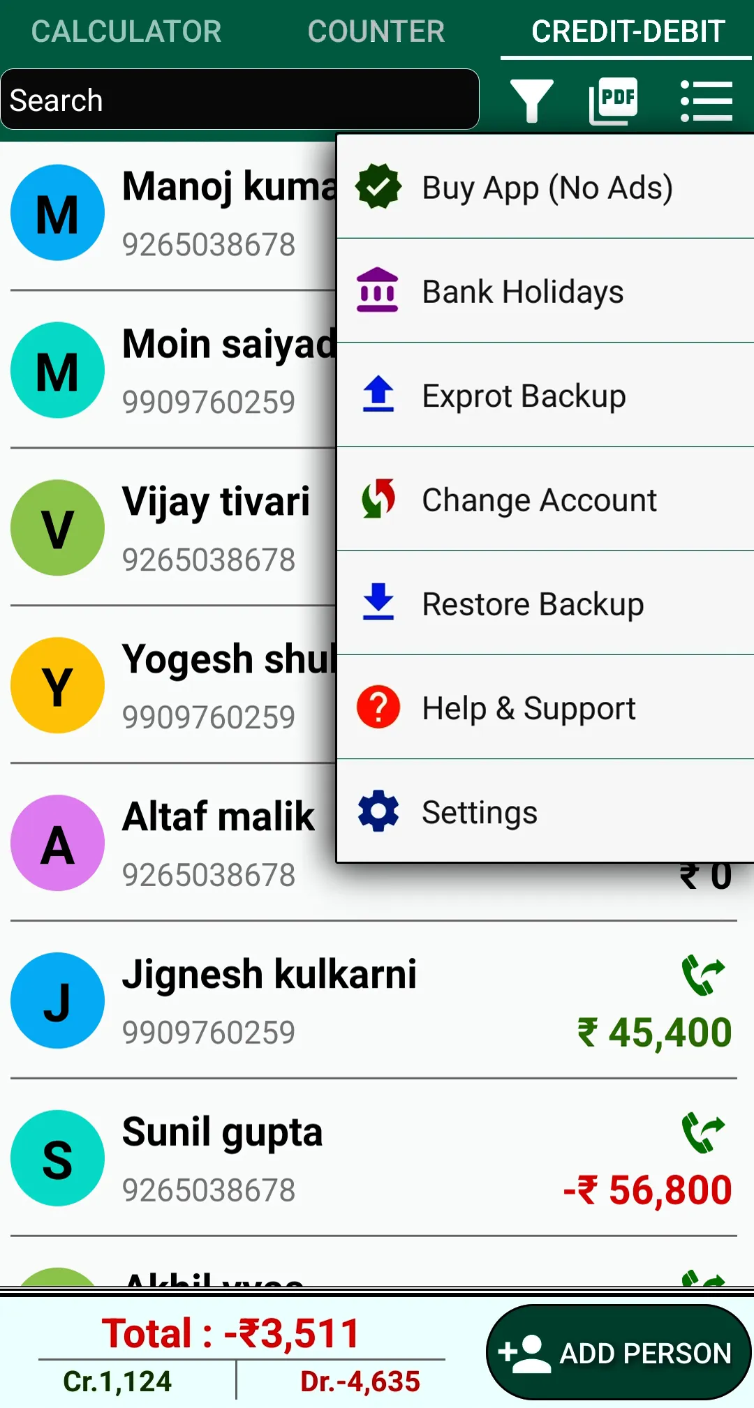 Cash Calculator & Credit Debit | Indus Appstore | Screenshot
