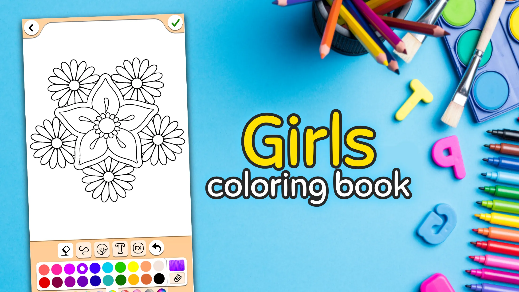 Painting and drawing for Girls | Indus Appstore | Screenshot