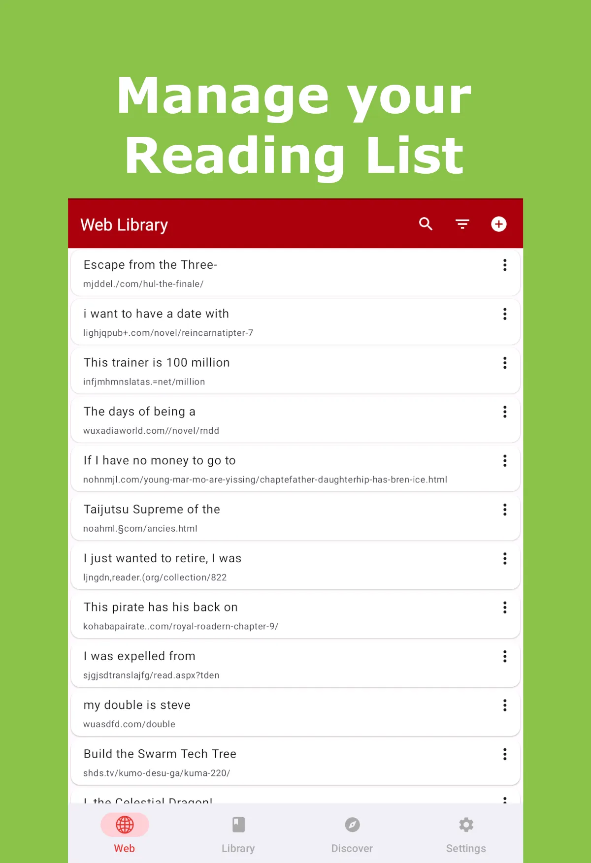 Webu - Web Novel Reader | Indus Appstore | Screenshot