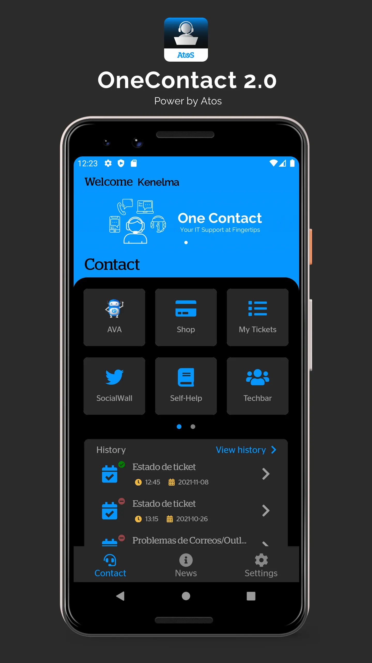 Atos OneContact 2.0 | Indus Appstore | Screenshot