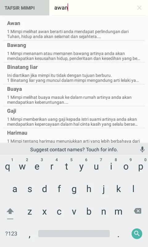 Tafsir Mimpi (Offline) | Indus Appstore | Screenshot