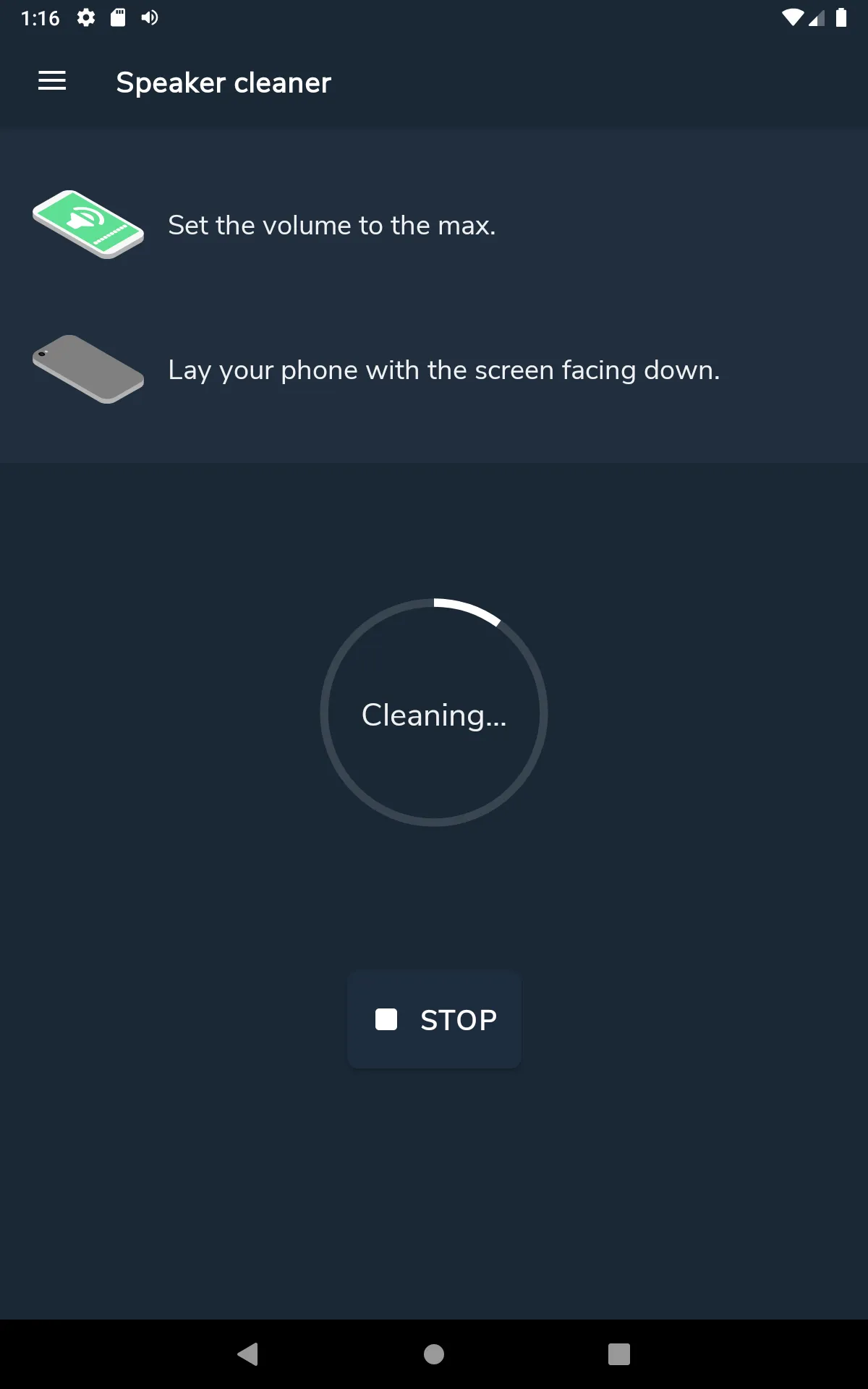 Speaker cleaner - Remove water | Indus Appstore | Screenshot