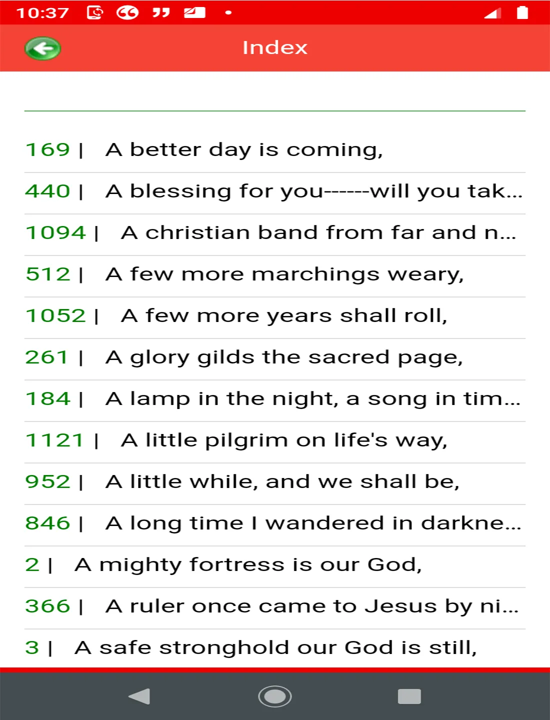 Sacred Songs and Solos (audio) | Indus Appstore | Screenshot