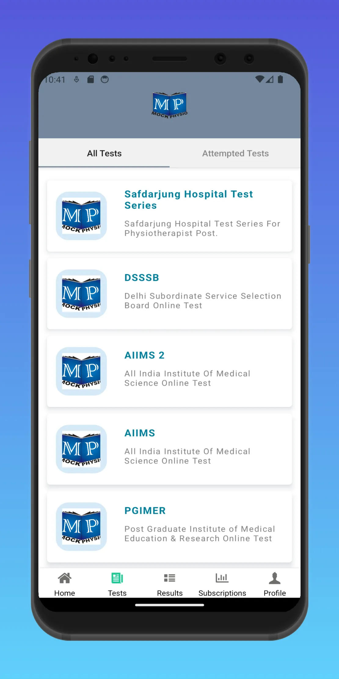 MockPhysio | Indus Appstore | Screenshot