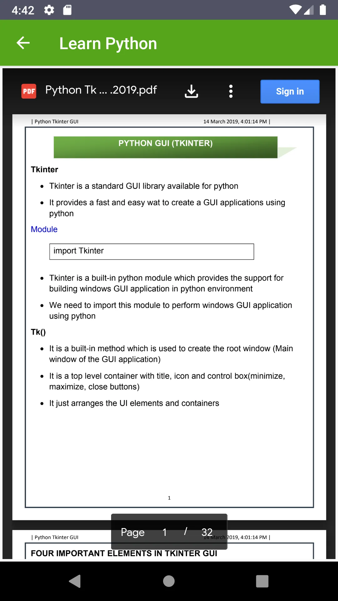 Python Tutorial | Indus Appstore | Screenshot