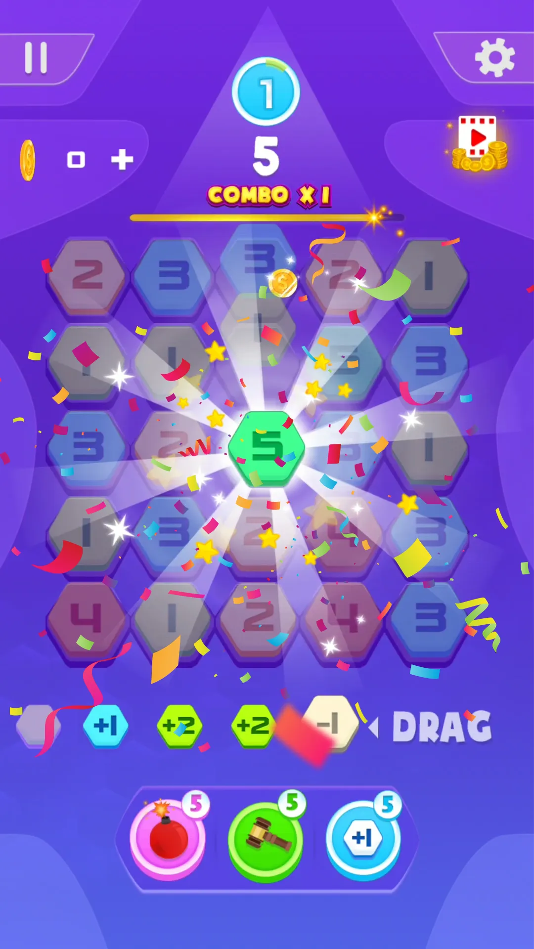 Merge numbers puzzle | Indus Appstore | Screenshot