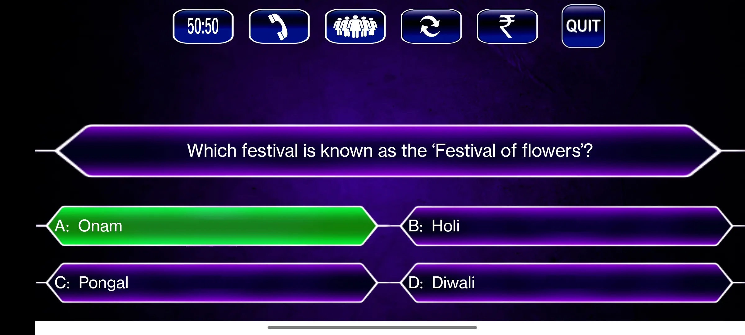 KBC Quiz in Hindi & English | Indus Appstore | Screenshot