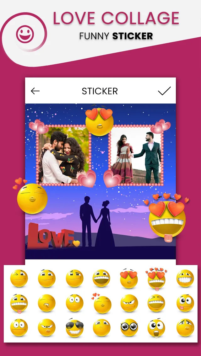 Love Photo Collage & Frame | Indus Appstore | Screenshot