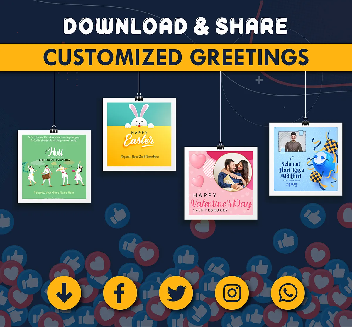 All Wishes & Greetings Maker | Indus Appstore | Screenshot