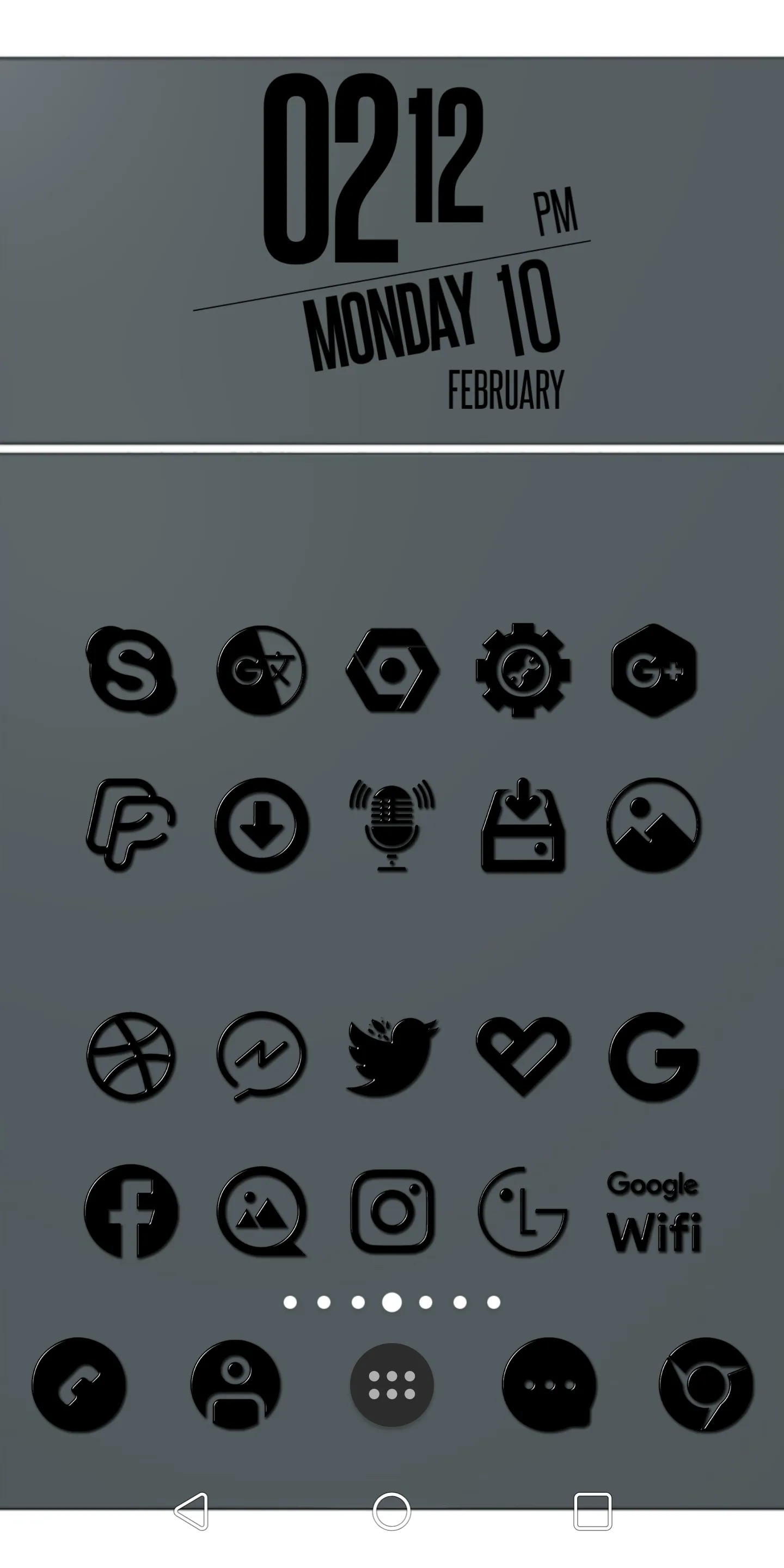 Black-PD Icon Pack | Indus Appstore | Screenshot