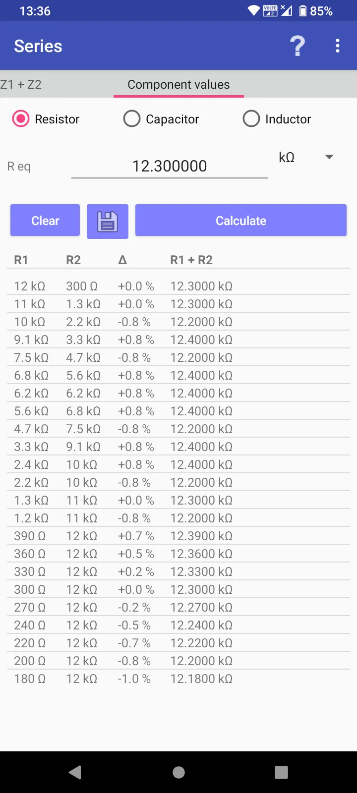 Series/Parallel Resistors | Indus Appstore | Screenshot